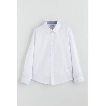 Camasa uni regular-fit - Alb optic