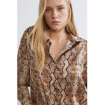 Camasa vaporoasa cu animal print