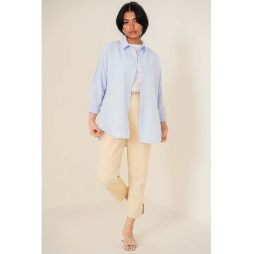 Camasi dama  BDART croiala lejera - Albastru