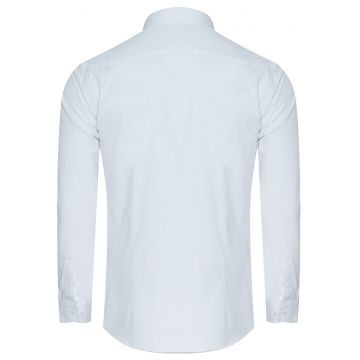 Camasa barbateasca -  2238 - slim fit - alb - bumbac