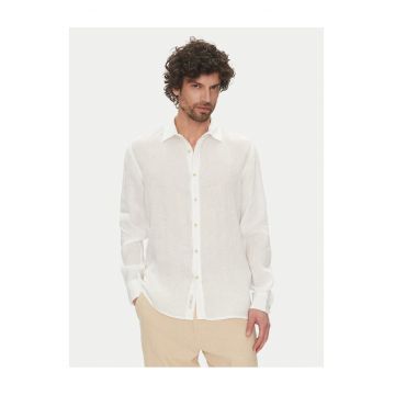 Camasa barbati  alb - bumbac -