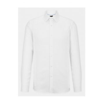 Camasa barbati  alb - bumbac - model elegant