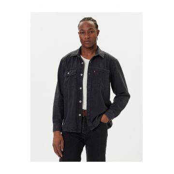 Camasa barbati  denim - negru