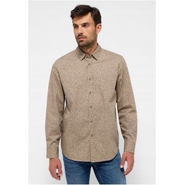Camasa Barbati -  Elmore - Regular Fit - Design Clasic - Maneci Lungi - Cu Guler - Cu Nasturi - Bumbac - S INTL - Bej