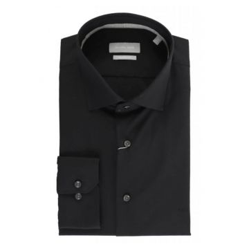 Camasa barbati -  modern fit - negru - bumbac-elastan