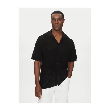 Camasa barbati  negru - bumbac