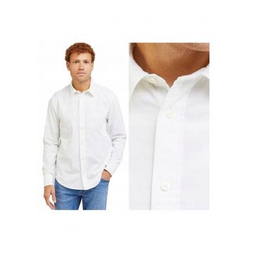 Camasa Barbati  Patch Shirt Regular Fit - Alb
