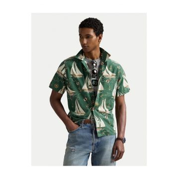 Camasa barbati -  verde - bumbac