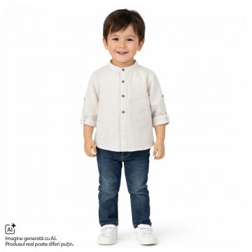 Camasa copii Chicco tunica, Bej cu model, 01951-70MC