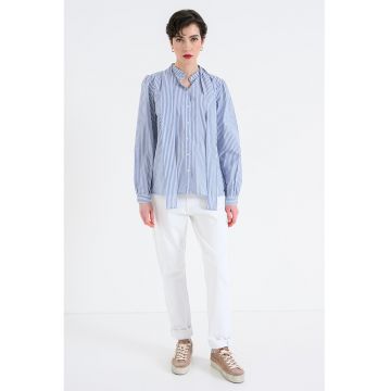 Camasa cu dungi - Alb/Albastru
