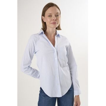 Camasa cu dungi si terminatie rotunjita