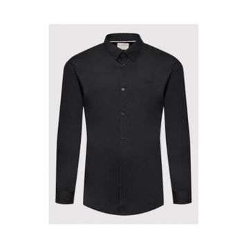 Camasa cu guler ascutit - Negru