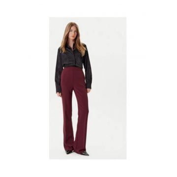 Camasa cu maneca lunga din satin cu model