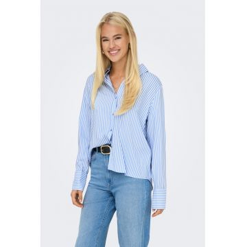 Camasa cu mansete late Berit - Albastru pastel