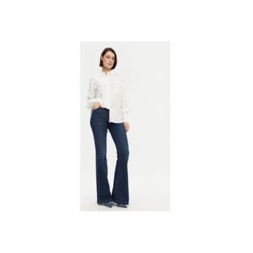 Camasa dama  53-7006 - Viscoza/Rayon - Alb - Alb