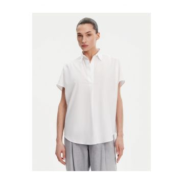 Camasa dama  alb - cu maneca scurta