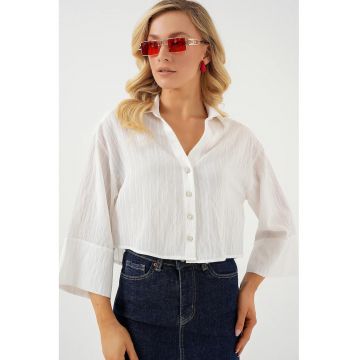 Camasa dama -  Alb - Textil