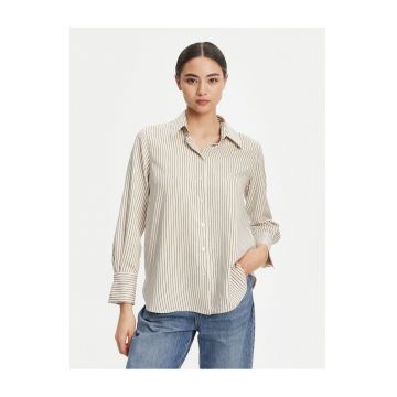 Camasa de dama  verde - cu dungi