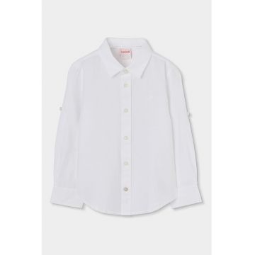 Camasa din amestec de in - Alb