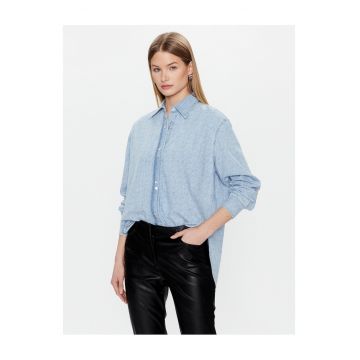 Camasa din denim pentru femei  albastru -