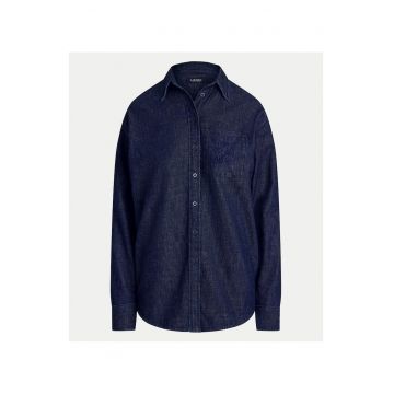 Camasa din denim pentru femei  bleumarin