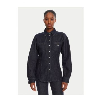 Camasa din denim pentru femei  bleumarin