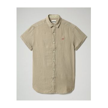 Camasa din in cu maneca scurta Gervas -