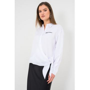 Camasa lejera cu logo - Alb optic