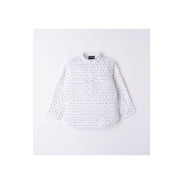 Camasa pentru baiat -  0.6114 - Alb/Albastru - Alb/Bej/Albastru