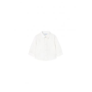 Camasa pentru copii  alb - cu maneca lunga -
