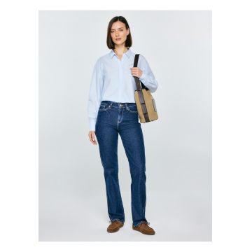 Camasa regular fit din bunbac cu model in dungi Goplo