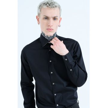 Camasa uni regular fit - Negru