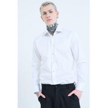 Camasa uni regular fit - Alb