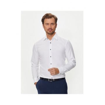 Camasa barbati  alb - bumbac -