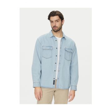 Camasa barbati  denim - albastru