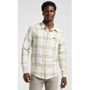 Camasa barbati -  LEESURE SHIRT - verde - bumbac - regular fit - maneca scurta