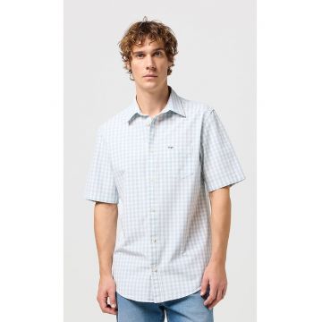 Camasa barbati -  model 1 Pkt - bumbac - albastru - maneca scurta - regular fit -