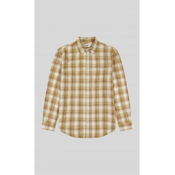 Camasa barbati -  Regular Fit - bej - bumbac - maneca scurta -