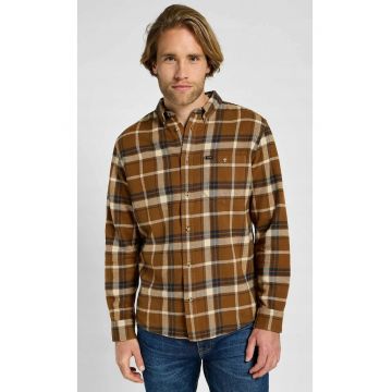 Camasa barbati -  RIVETED SHIRT - supradimensionata - bumbac - maro