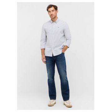 Camasa Barbati -  Style Edinburg - Regular Fit - Cdwqfwqd Cu Nasturi - Design Clasic - Maneci Lungi - Bumbac - Multicolor