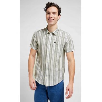 Camasa barbati -  Summit - bumbac - alb - maneca scurta - regular fit -