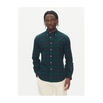 Camasa barbati -  verde/albastruwqfwqf - Verde/Albastru