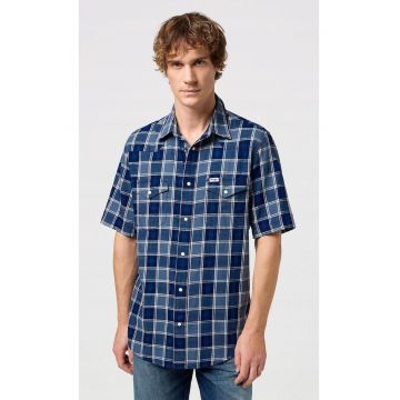 Camasa barbati -  Western - albastru - bumbac - Albastru