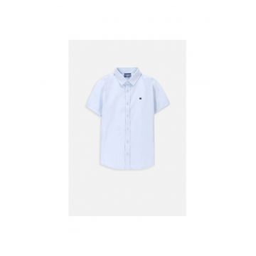 Camasa copii -  eleganta - albastra - bumbac