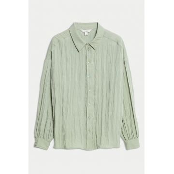 Camasa cu aspect sifonat - Verde pal
