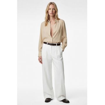 Camasa cu inchidere ascunsa - Bej deschis