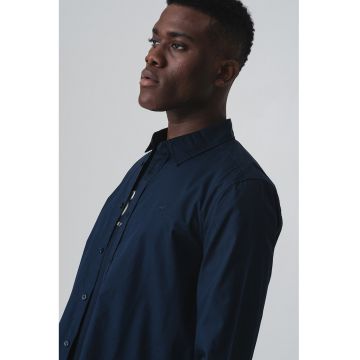 Camasa cu logo Classic - Bleumarin