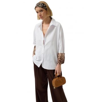 Camasa dama -  Alb - Bumbac/Poliester -