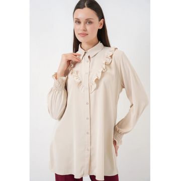 Camasa dama -  Crem - Textil