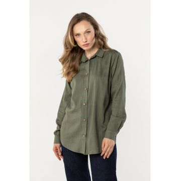 Camasa dama -  croiala lejera - in - kaki